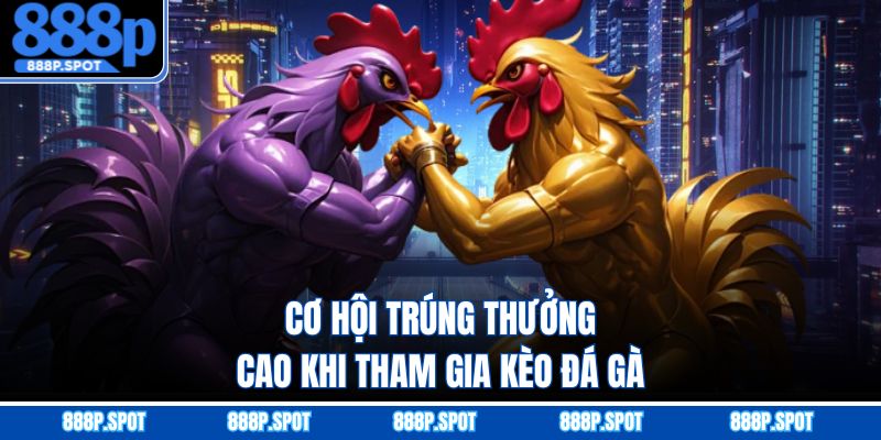 Cơ hội trúng thưởng cao khi tham gia kèo đá gà